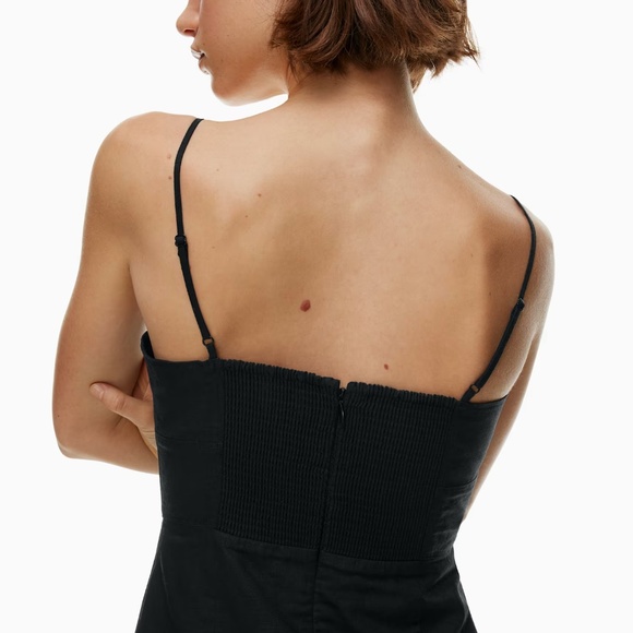Aritzia Linen Dress – Black (XXS) - Picture 6 of 12